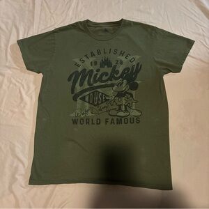 Disney Green Mickey Mouse Men's Tee